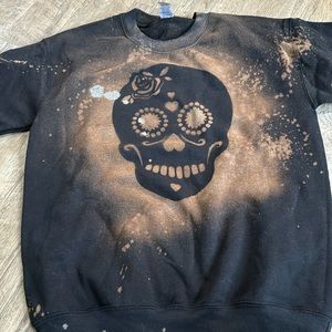 Gildan brand.  Sugar Skull pullover. New! Size small